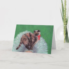 Katt på Träd julkort Helgkort