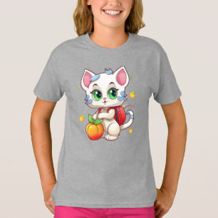 Katt på väg till skolan-85241 t shirt