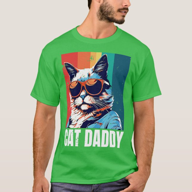 Katt pappa 1 t shirt (Framsida)