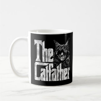 Katt Pappa Catfather Crazy Eyepatch Cat Far Ki Kaffemugg