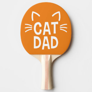 Katt Pappa med Öron och piskor Pingisracket