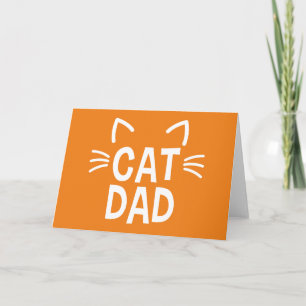 Katt Pappa med Öron och whisky Kort