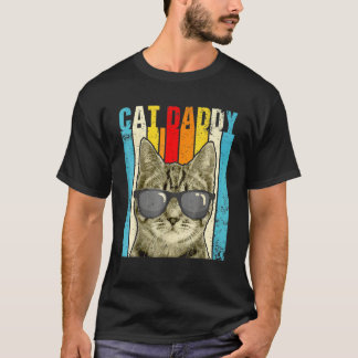 Katt pappa Vintage Cat Cute Cat Cat Cat Cat Cat Ca T Shirt