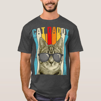 Katt pappa Vintage Lover Cute Cat med Su T Shirt