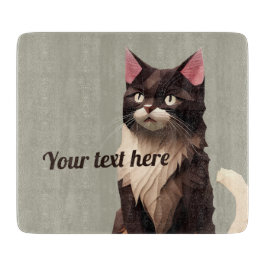 Katt, Papper klippt konst, Djuromsorgt livsmedelsb