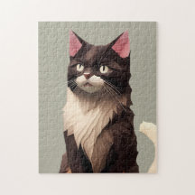 Katt, Papper klippt konst, Djuromsorgt livsmedelsb