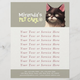 Katt, Papper klippt konst, Djuromsorgt livsmedelsb Reklamblad