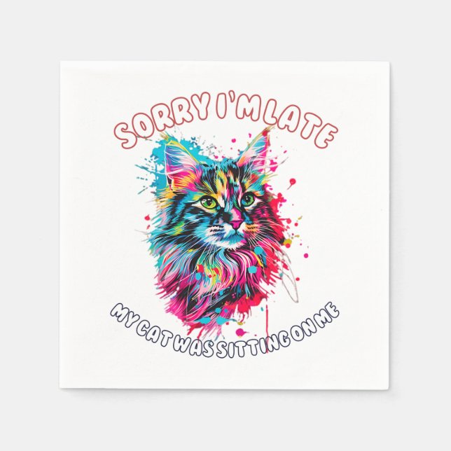 Katt Pappersservett (Framsidan)