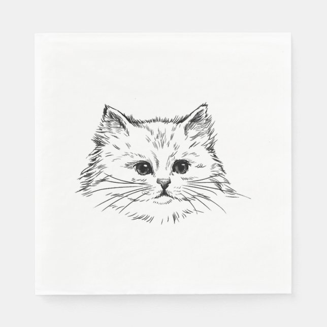 Katt           pappersservett (Framsidan)