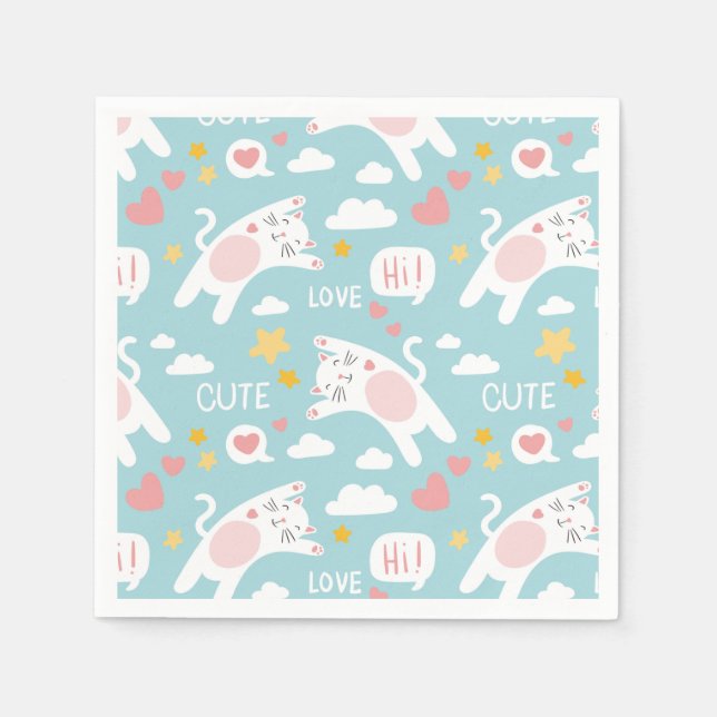 Katt Pappersservett (Framsidan)