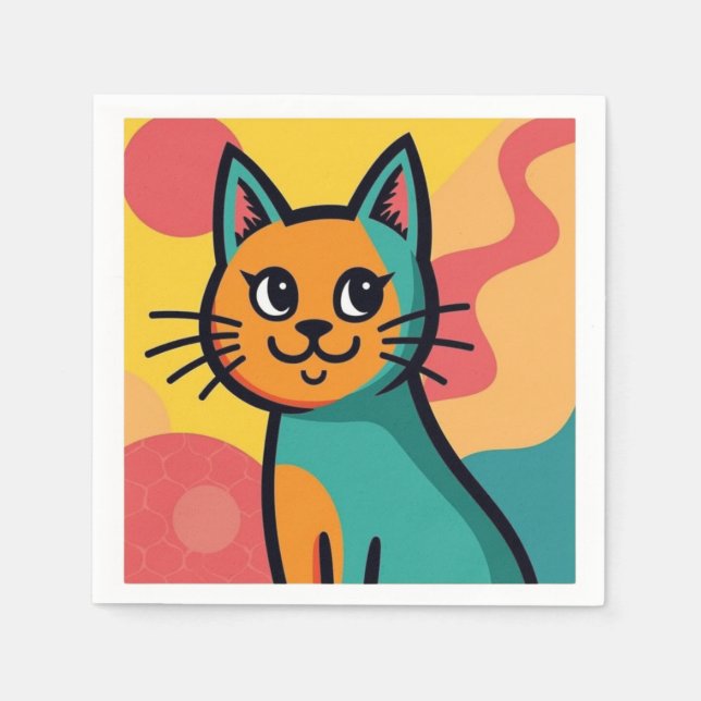 katt pappersservett (Framsidan)