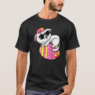 Katt Påskäggjakt Söt Kattunge Kattrig Pojkar Flick T Shirt