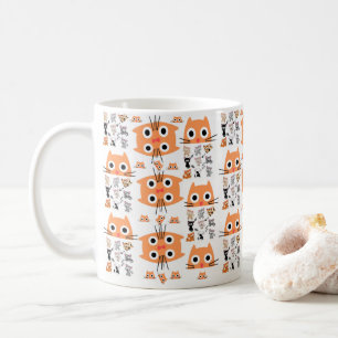 Katt Pastel Rand Mugg