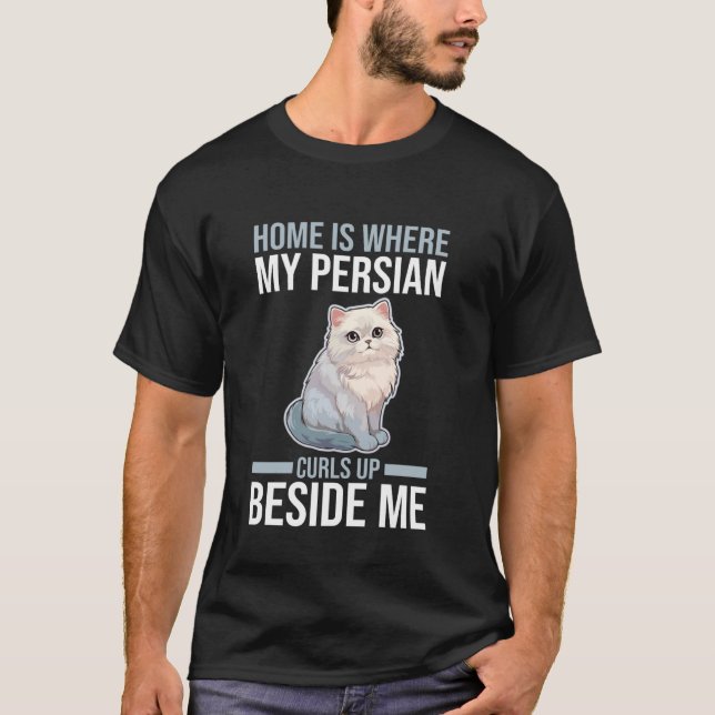 Katt Perser T Shirt (Framsida)