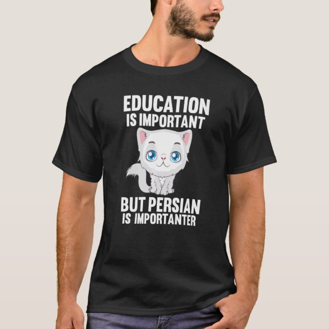 Katt Perser T Shirt (Framsida)