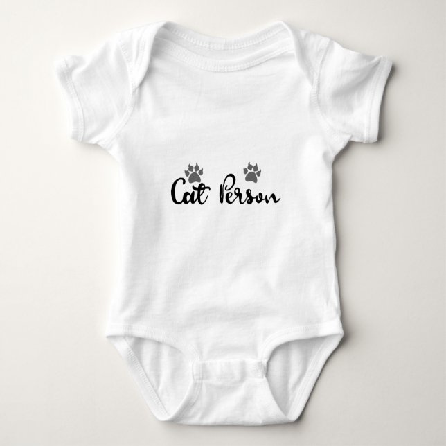 Katt Person Typografi Konst Tee (Framsida)