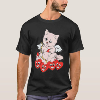 Katt Pil Hjarta Alla Hjartans Dag Sott Kattunge Ka T Shirt