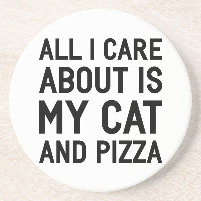 Katt & Pizza Underlägg (Framsidan)