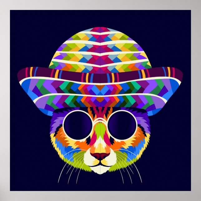 Katt pop poster (Framsidan)