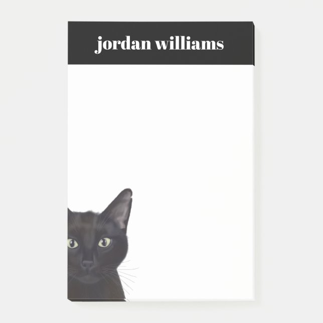 Katt, Porträtt i Gus Post-it Block (Framsida)