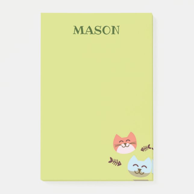 Katt Post-it lappar Brevpapper (Framsida)