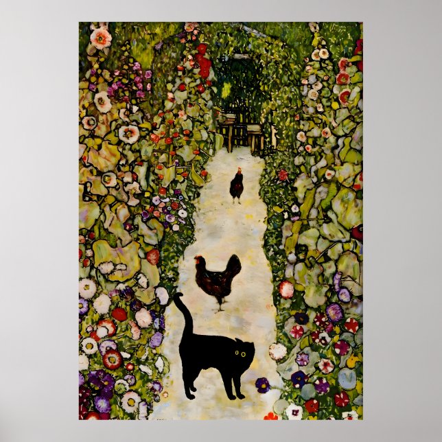 Katt Poster Berömd Klimt (Framsidan)