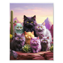 Katt Poster - Skugga av väggkonst