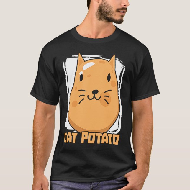 Katt Potatis Ägare Ägare Potatis Fransk Gift Potat T Shirt (Framsida)