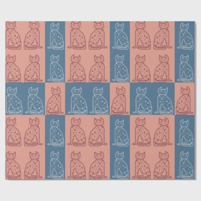 Katt Presentpapper (Platt)