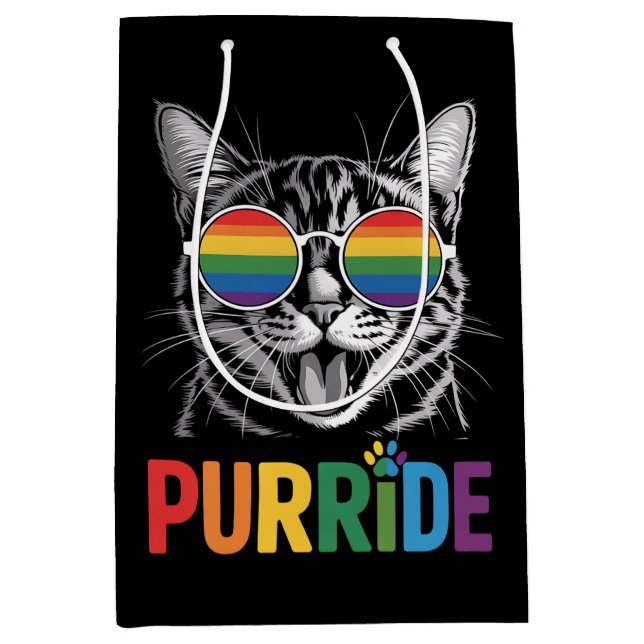 Katt Pride HBTQ Regenbåge Allierad Stolthet (Framsidan)
