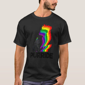 Katt Pride Purride Katt Regnbåge Färg Katt Kattu T Shirt