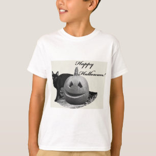 Katt & Pumpa Glad Halloween T-Shirt