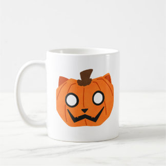 Katt Pumpa Jack-O-Lantern Halloween-Mugg Kaffemugg