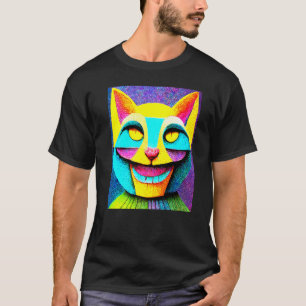 Katt Punk Cyborg Män Kvinnor Pojkar Flickor T Shirt