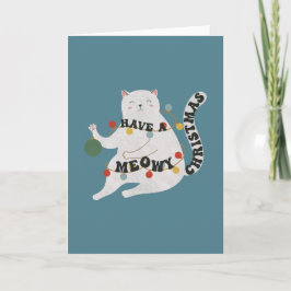Katt Puns: Ha en Mysig Jul Kort