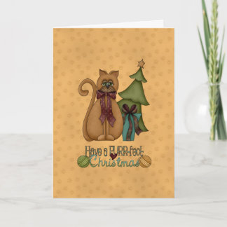 Katt - Purrfect jul Helgkort