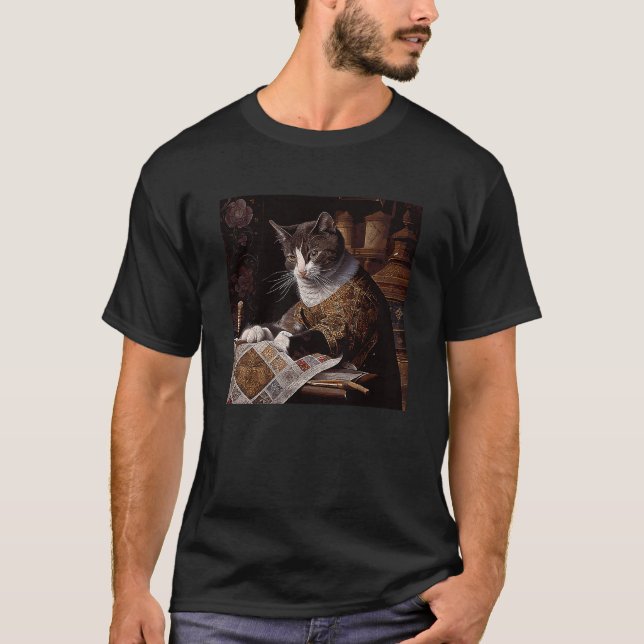 Katt Quiltning Kristen T Shirt (Framsida)