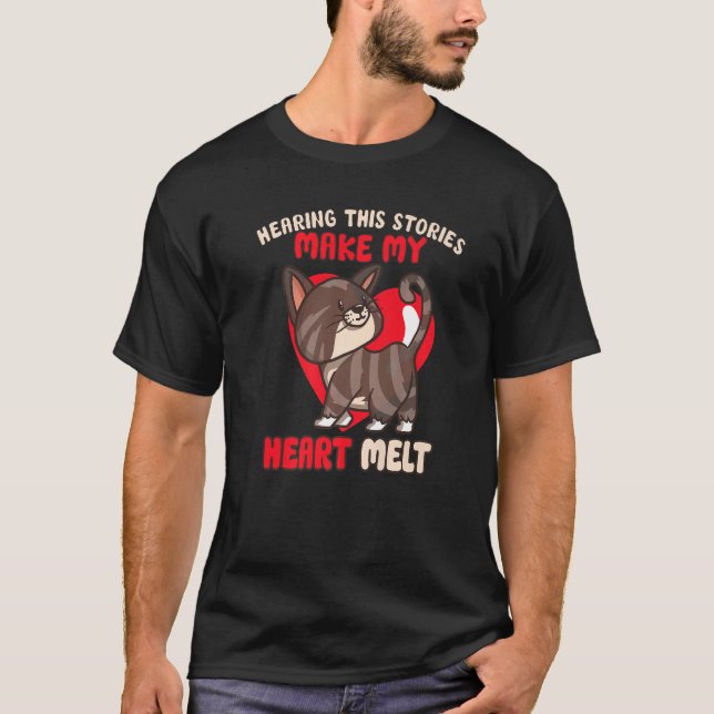 Katt-Rädding DjurHöger Rädding Kattadoption T Shirt (Framsida)