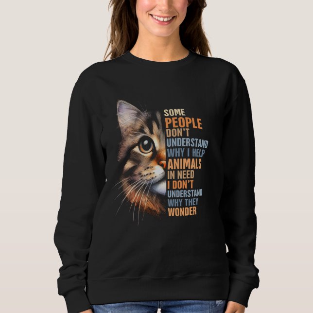Katt Rädding vissa människor förstår inte varför j T Shirt (Framsida)