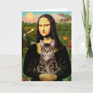KATT (randig) - Mona Lisa Kort