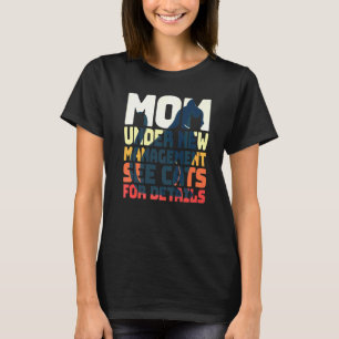 Katt Retro Söt Kattunge Mamma Under Nytt Ledning T Shirt