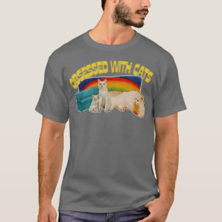 Katt Retro-Stil, övertäckningsgåva T Shirt