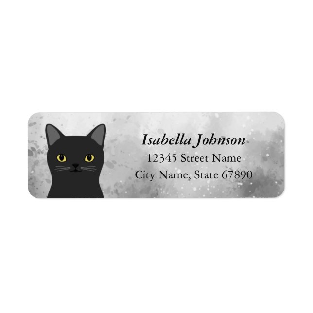 Katt-Returetiketter Returadress Etikett (Framsidan)