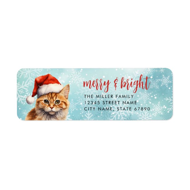 Katt-Returetiketter Returadress Etikett (Framsidan)