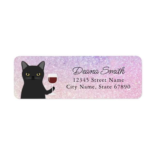 Katt-Returetiketter Returadress Etikett (Framsidan)