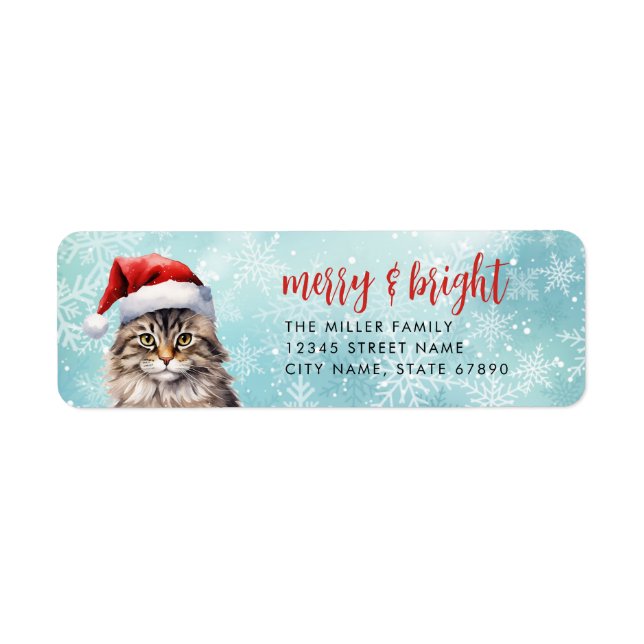 Katt-Returetiketter Returadress Etikett (Framsidan)