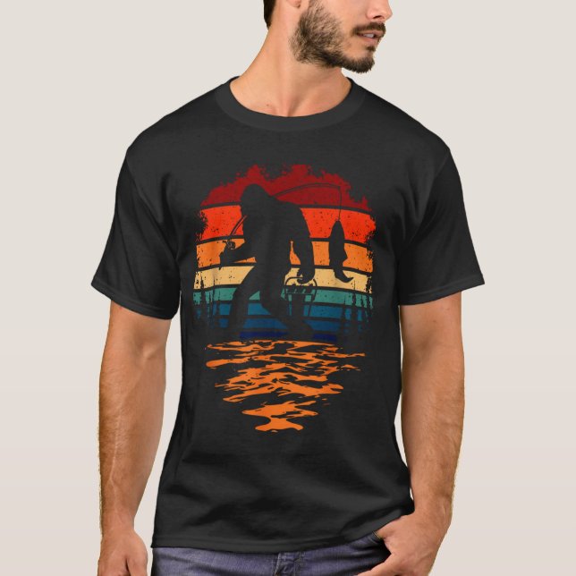 Katt rider fisk i blå himmel t shirt (Framsida)