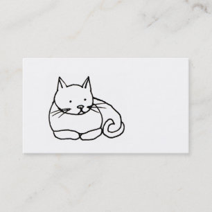 Katt - rolig katt ritning konst symbol logotyp ANP Visitkort