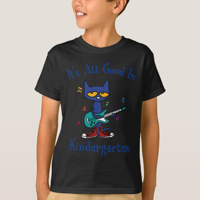 Katt Roligt Det är hela Bran i Kindergarten tillba T Shirt (Framsida)