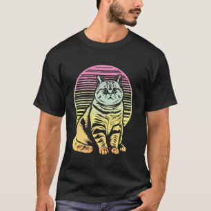 Katt Rullande Feta Skämt Meme T Shirt